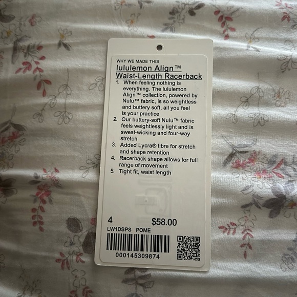 Lululemon | Lululemon align waist length Racerback Tank top - Picture 3 of 3